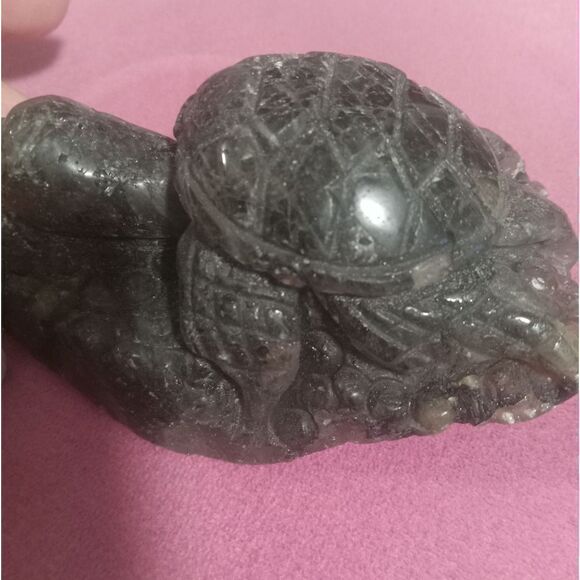 Big Turtle carving labradorite stone - Picture 1 of 4